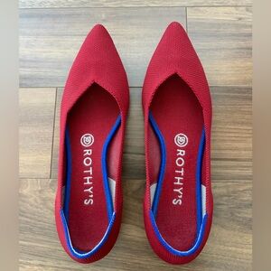 Rothy's OG Point in Chili Red